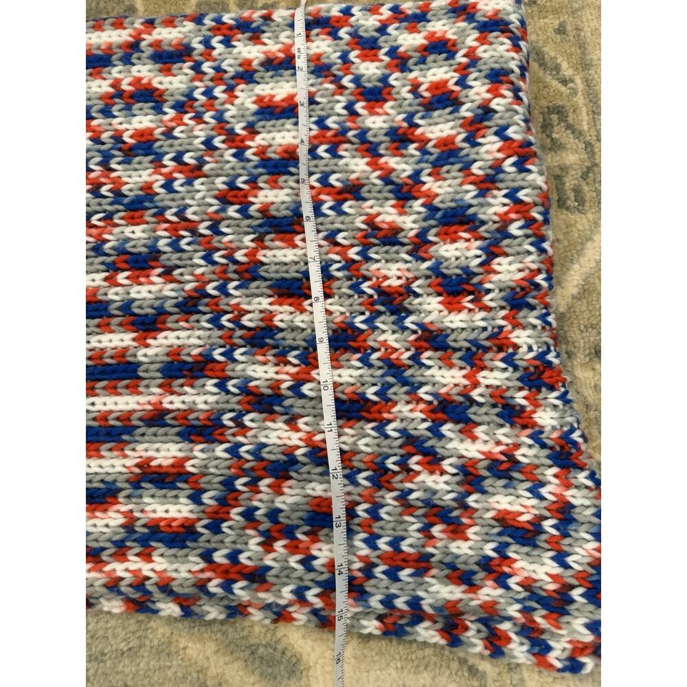 Buffalo Bills Knit Scarf Fringe End NEW - Picture 6 of 8
